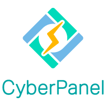 Cyberpanel hosting control panel logo.