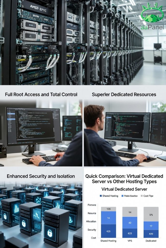 Quick Comparison: Virtual Dedicated Server vs Other Hosting Types.