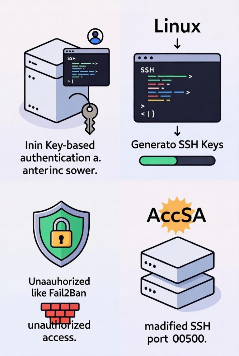 Secure SSH Access on Linux Server with Key-Based Authentication