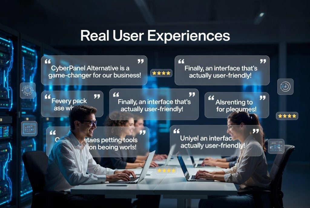 Real user experiences and testimonials with CyberPanel Alternative control panels.