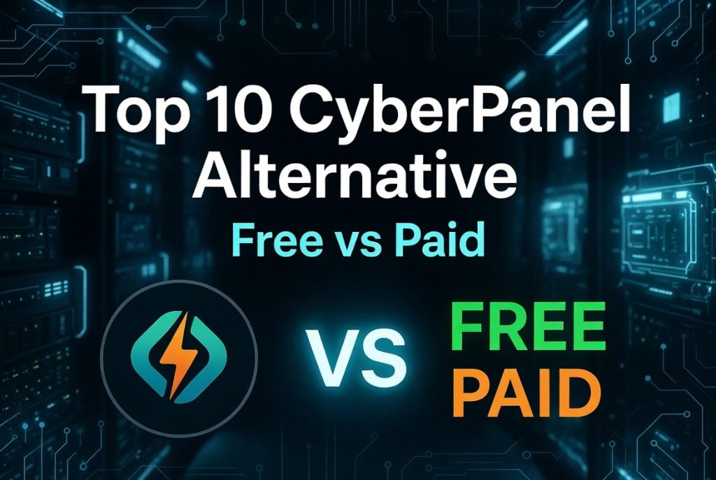 Top 10 CyberPanel Alternative Free vs Paid - Comparison of best free and paid hosting control panels including aaPanel.
