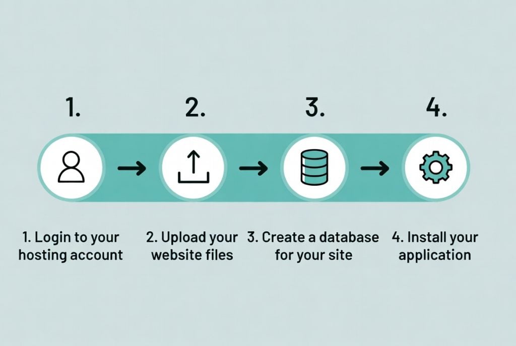 Step by step guide to using control panel in web hosting.