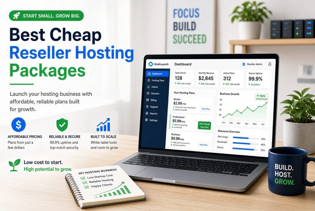 Best cheap reseller hosting packages for new hosting businesses