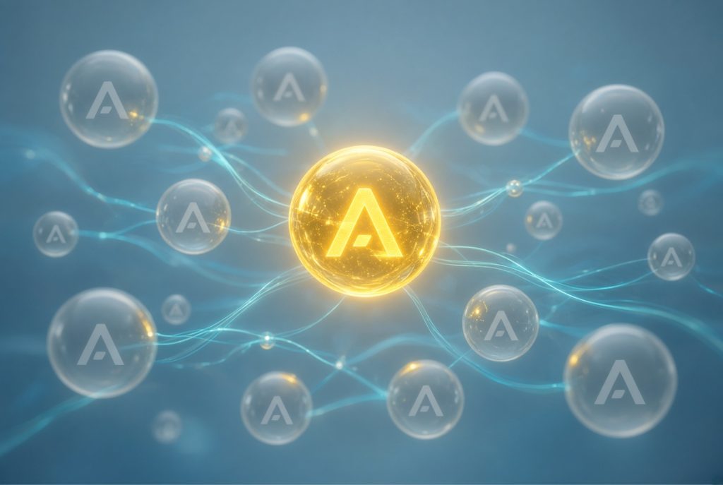 Abstract view of AI answers highlighting one brand among others