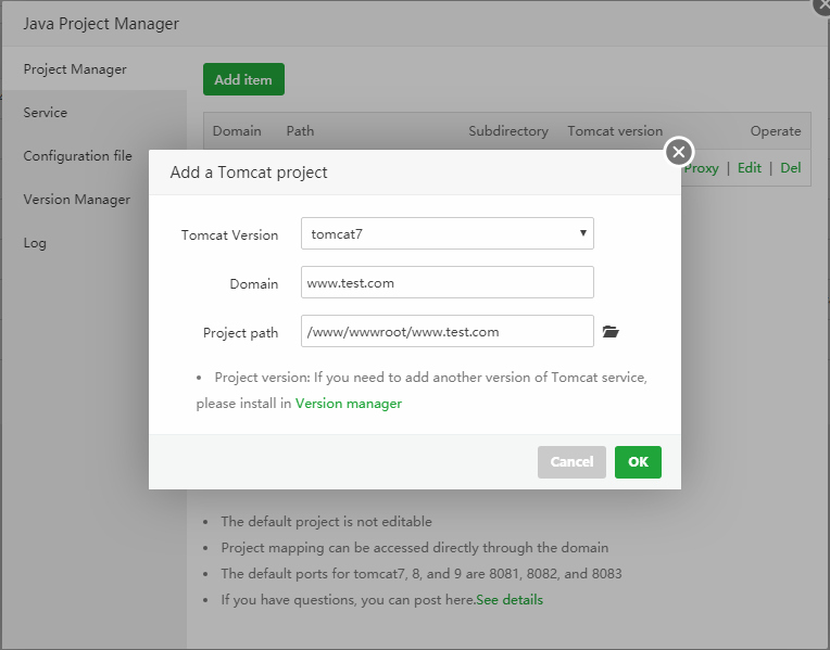 JAVA Project Manager released on 25 June 2019 - aaPanel - Free Hosting ...