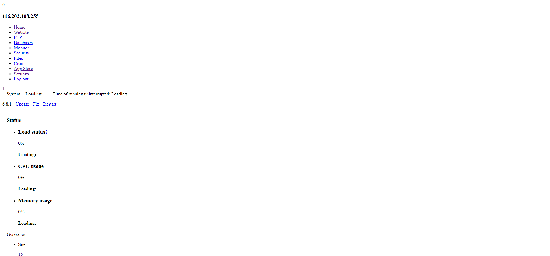 Post Update Error - aaPanel - Free Hosting control panel. One-click ...
