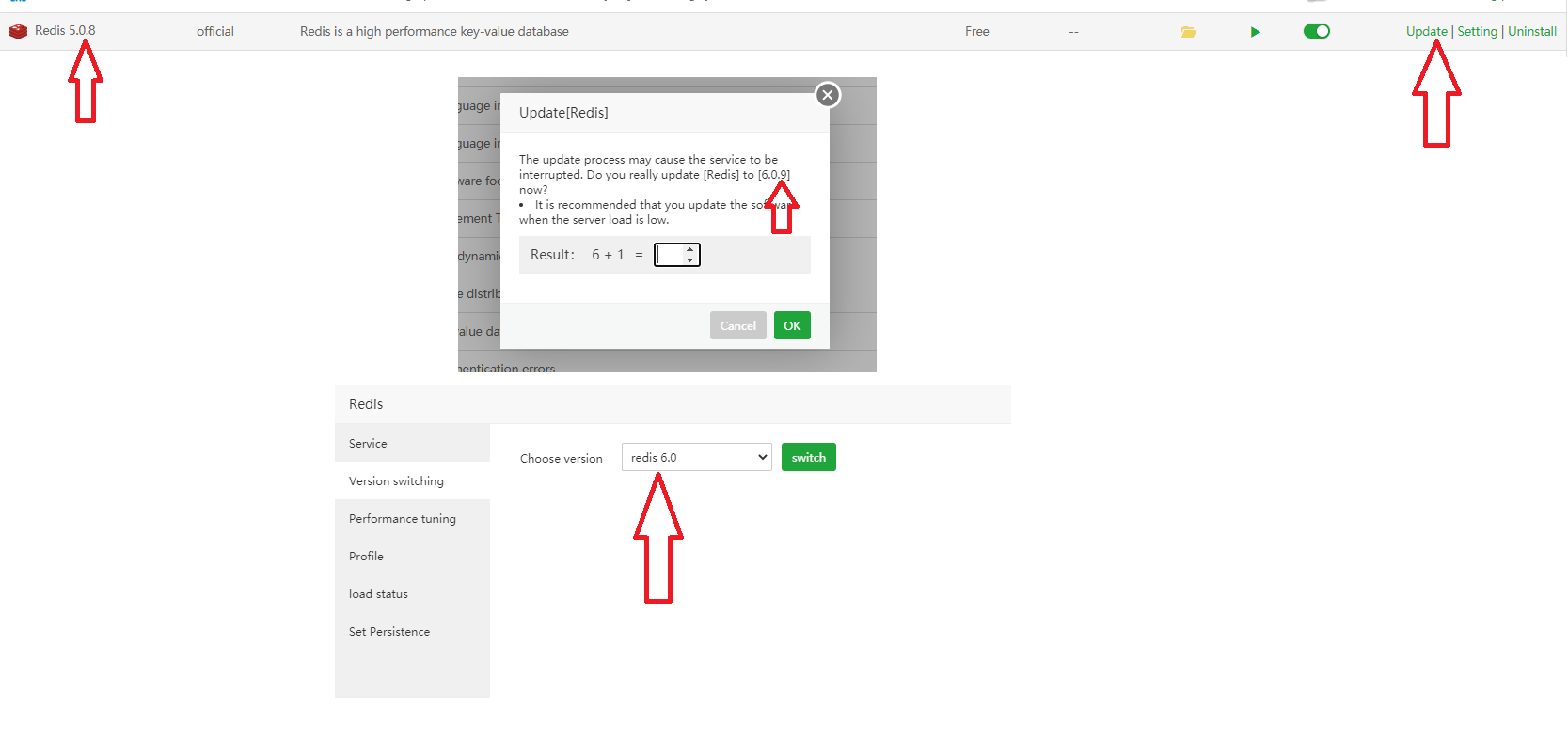 Services version error - aaPanel - Free Hosting control panel. One ...
