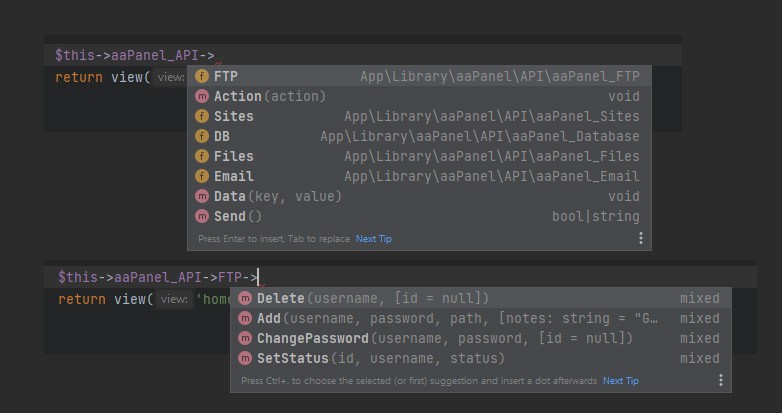 Frontend Laravel built Control Panel - aaPanel - Free Hosting control ...