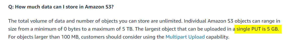 How to upload backup larger than 9.8 GB to AWS S3? - aaPanel - Free ...