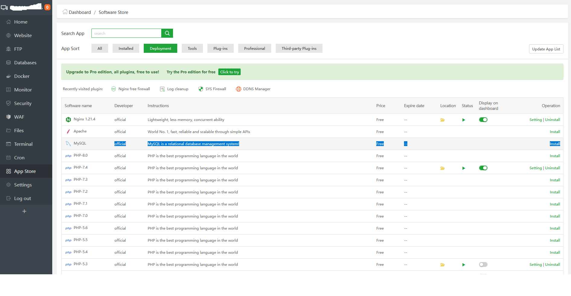 How install mysql compatible with php 5.2.17 - aaPanel - Free Hosting ...