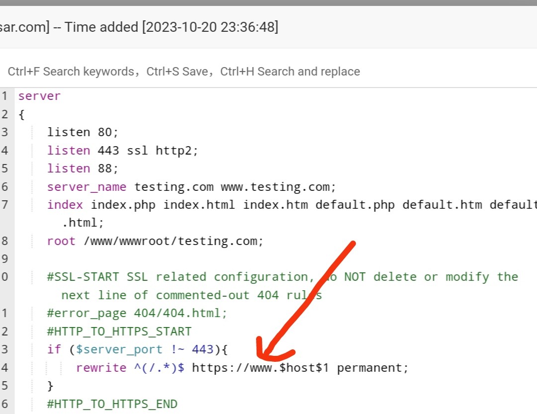how to redirect permanent a domain to www - aaPanel - Free Hosting ...