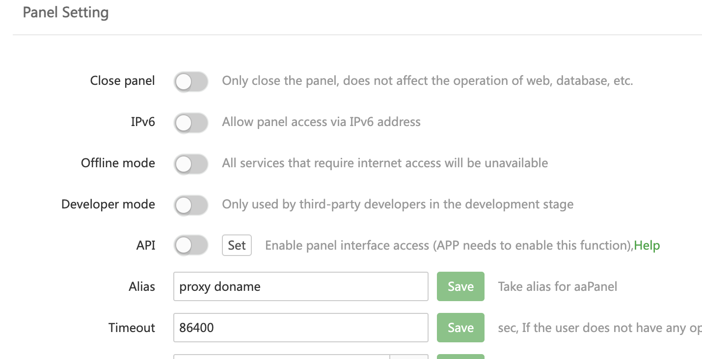我将面板的别名改成了中文，就无法访问了- aaPanel - Free Hosting control panel. One-click  LAMP/LEMP.