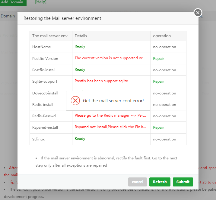 Mail Server: Error Something Went Wrong File "class/panelPlugin.py ...
