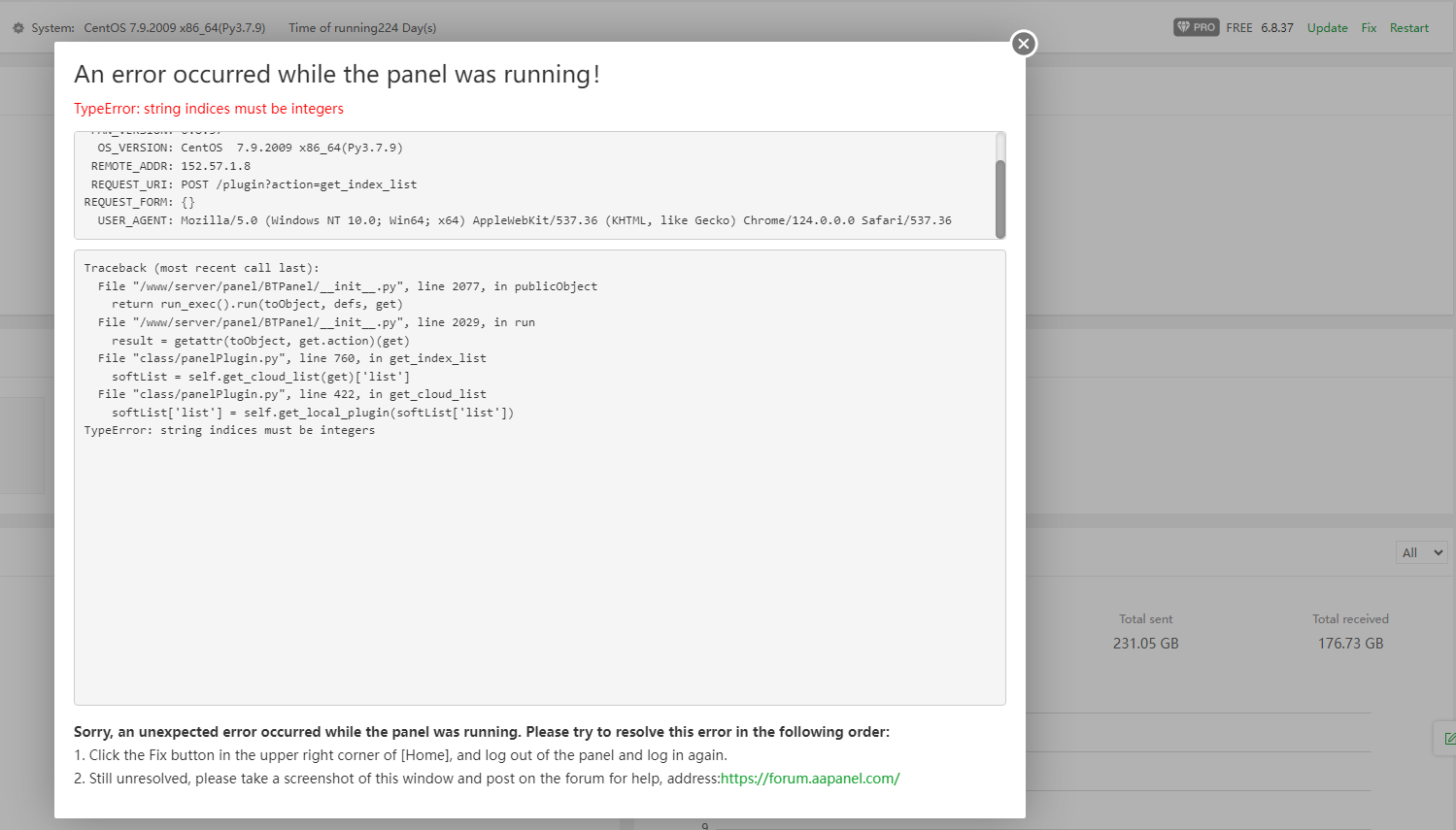 version 6.8.28 has too many bugs - aaPanel - Free Hosting control panel ...