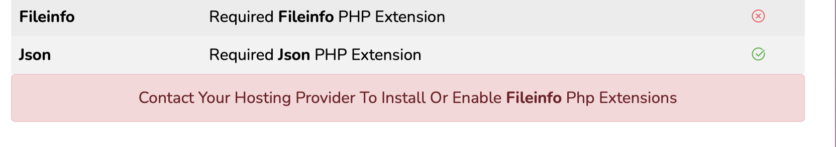 FileInfo PHP Extension Installed But It Is Still Disabled AaPanel 