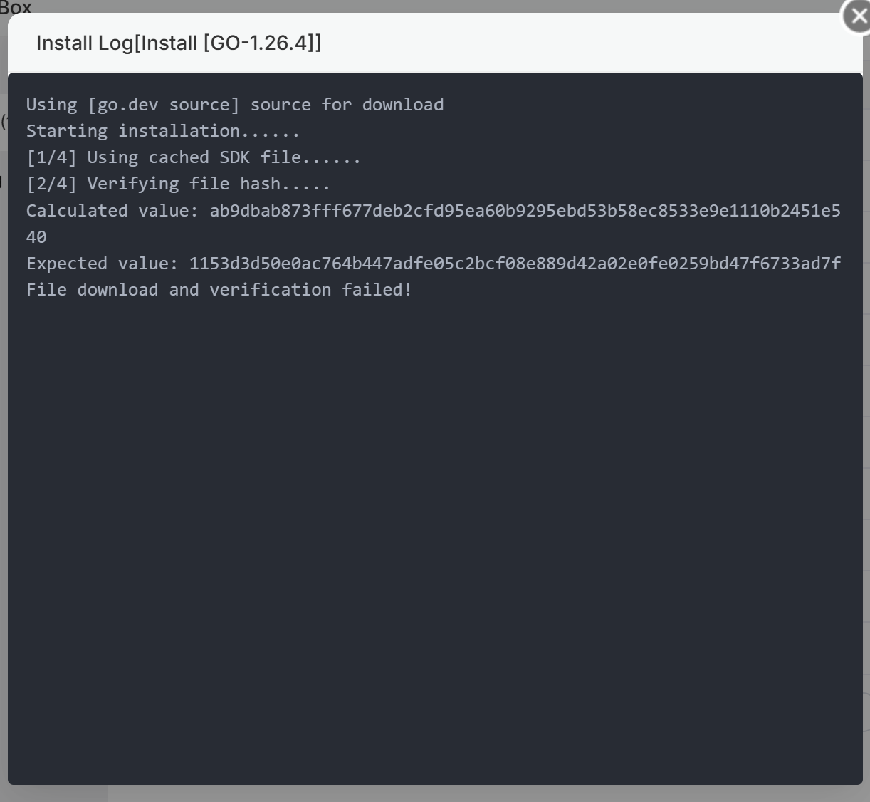 Problem installing Go SDK - aaPanel - Free Hosting control panel. One ...
